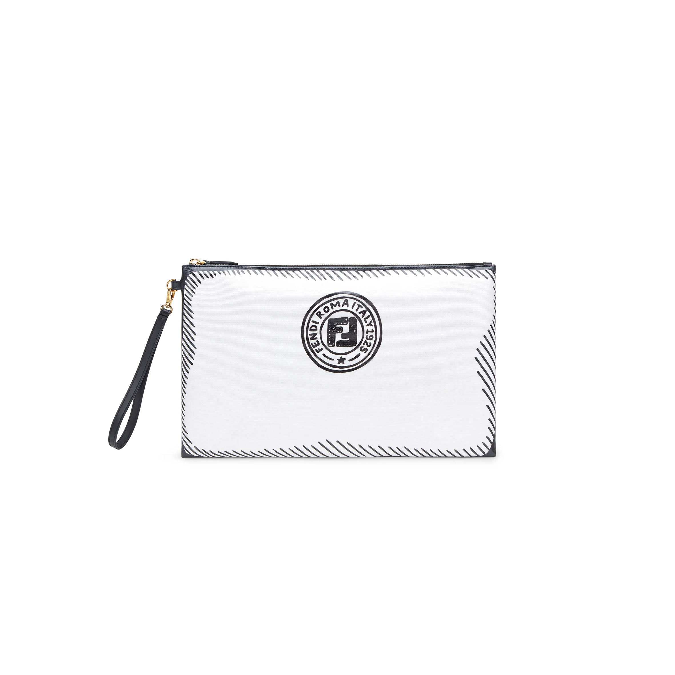 F**di coated fabric clutch 8n0178adbsf1c7a (30*20*1cm)